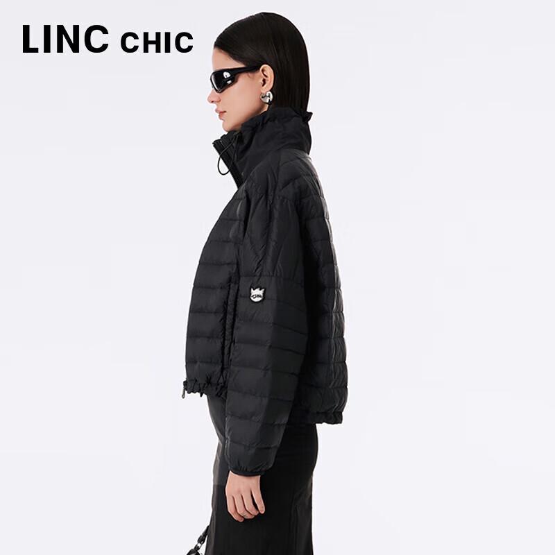 Jinyujie Damen Ultra-Leichte Stehkragen Locker Daunenjacke