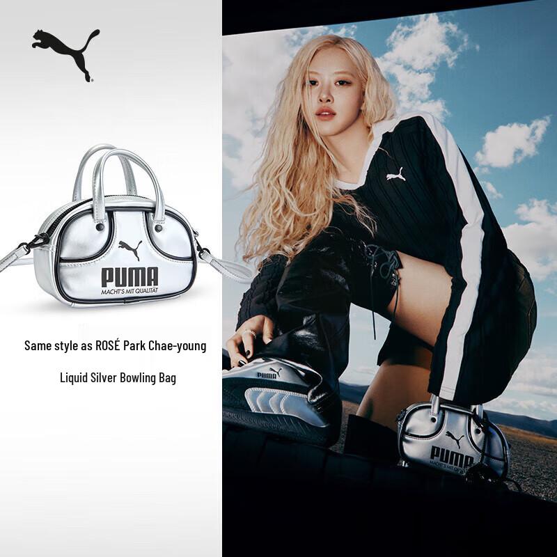 

PUMA Rosé Liquid Silver Bowling Tote Bag One Size