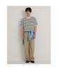 Binpolmen Striped Round Knit Ivory