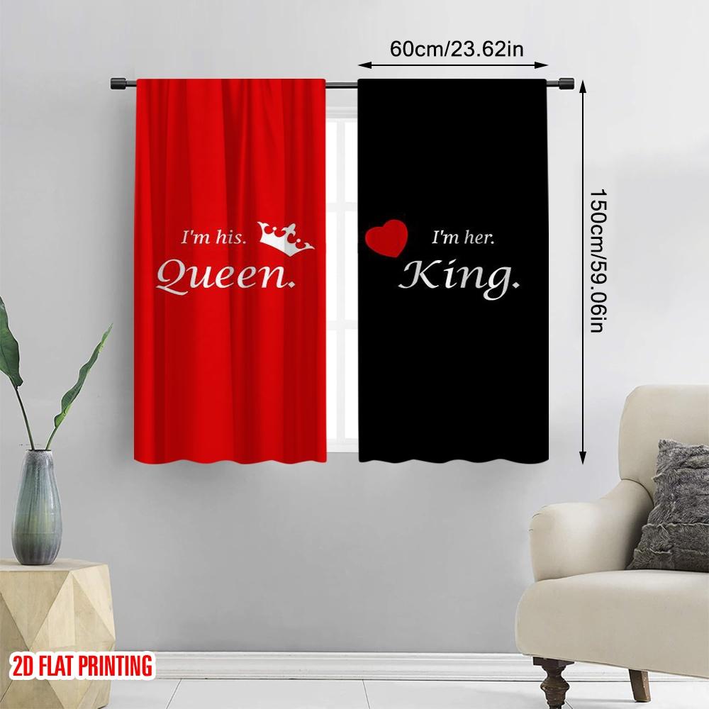 Minimalist Plane Printing Curtains King Queen Polyester Woven Without Rod Art Deco Festive Ldeal Living Set Of 2 Made