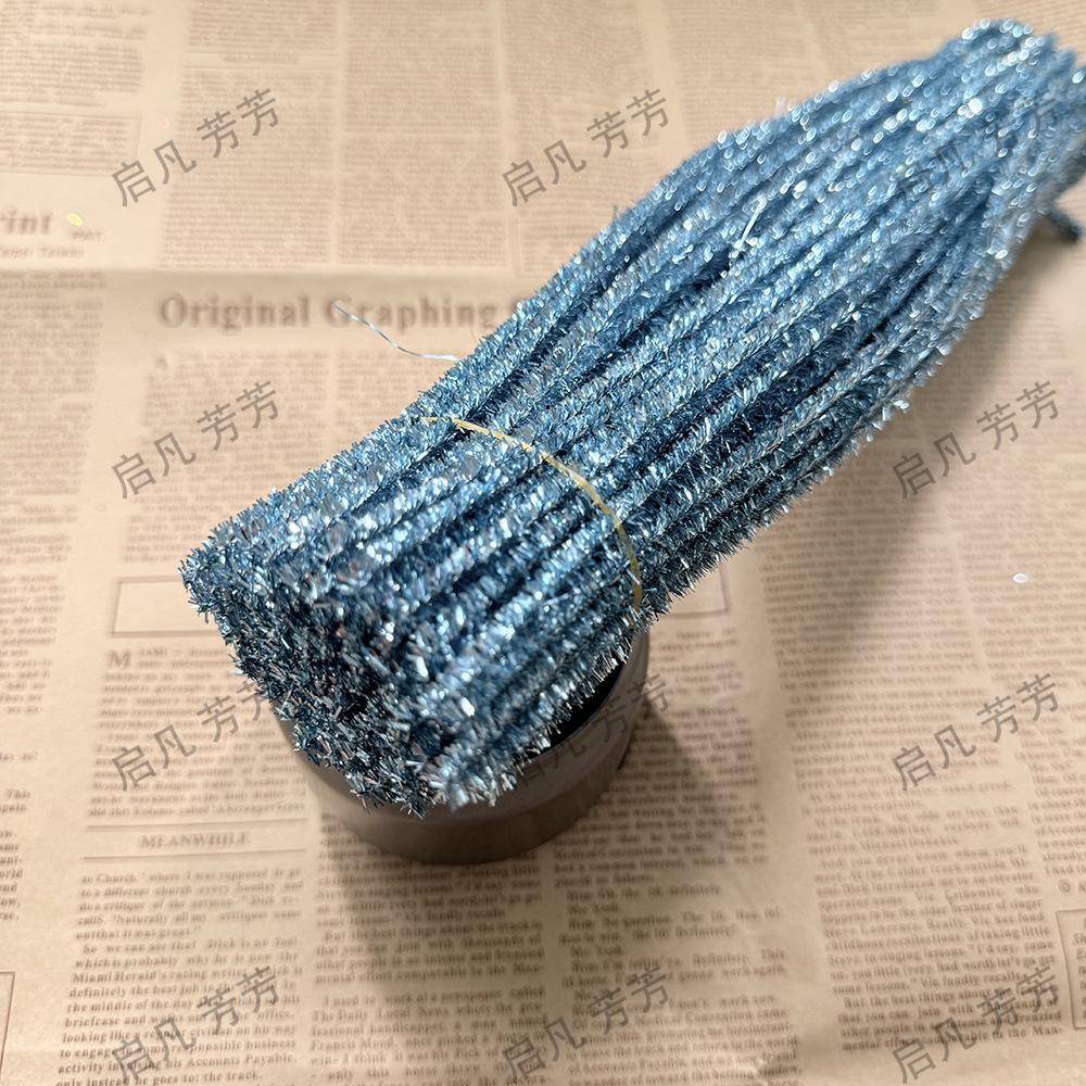 Chenilles Irisées à Paillettes Arc-en-Ciel - Accessoires de Fleurs DIY