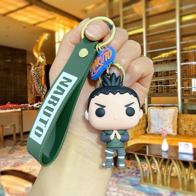 Latest Anime Naruto Figure Sasuke Kakashi Gaara Itachi Uchiha Q Version Adorable Keychain Backpack Decoration Pendant Present