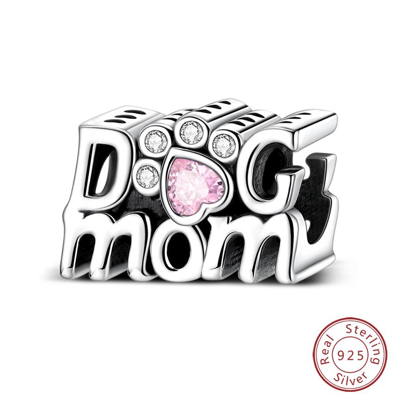 Mother'S Day Copper Pink Heart Shape Embrace Mom Charms Pendants Fit Qikaola Original Bracelet Diy Jewelry Gift