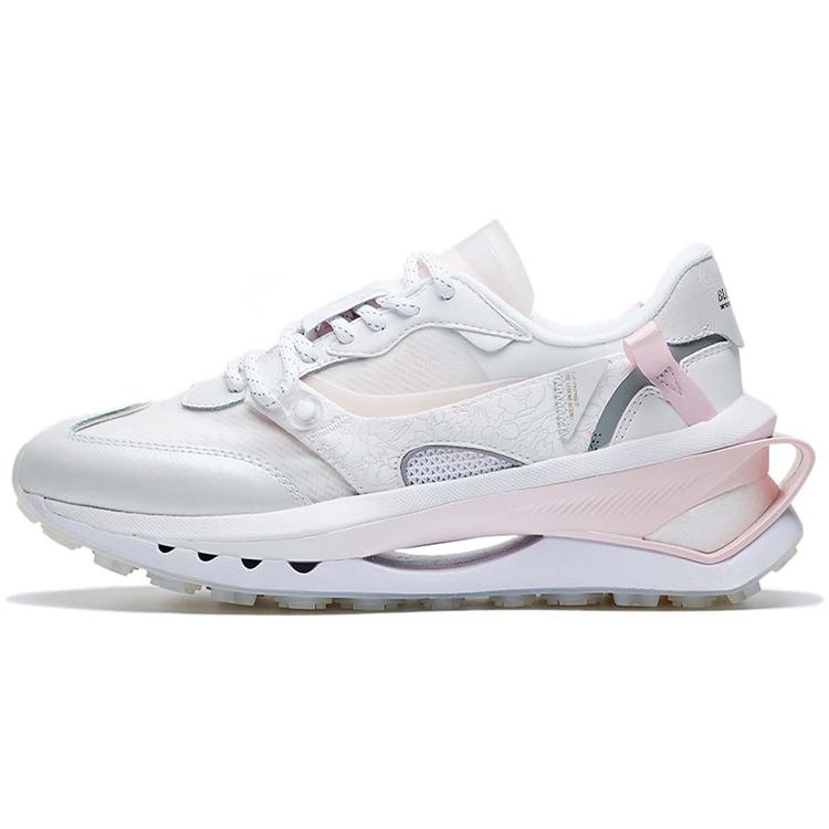 

Li Ning Fangyuan Premium Cherry Blossom Limited Edition Vintage Low top Sports Casual Shoes Women s White Pink AGCS122-1 37.5