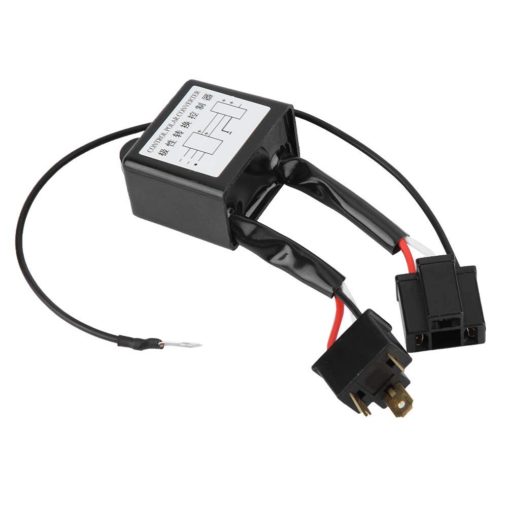 2 LED Negative Converters, Polarity Negative Switch Harness Adapter for H4 Reverse Polarity Converter