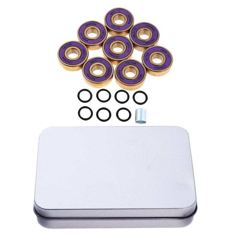 Titanium Pro Skateboard Bearings High Speed Longboard Accessories Wear Resistant for Skateboard Inline Skates