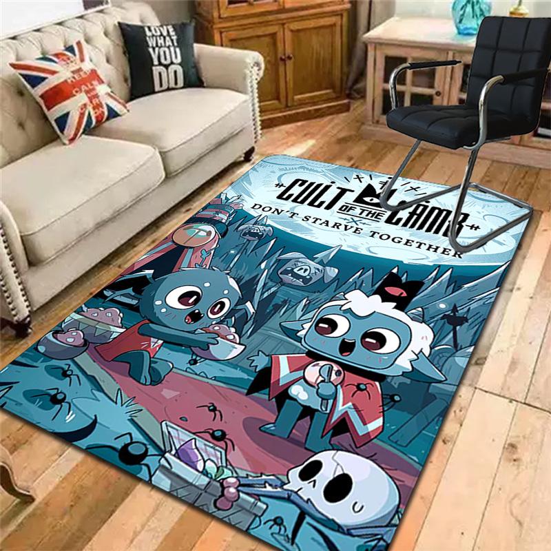 Cult of the Lamb Rug Floor Mat for Living Room or Bedroom Soft and Comfortable Carpet a Gift for Birthday and Holiday.
