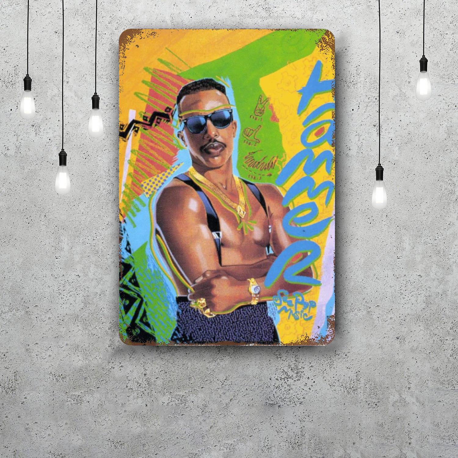 

MC Hammer Vintage Tin Sign Home Decor Wall Decor Art Wall Mural Room Decoration Decor Retro Metal Sign Plate Bar Posters 20x30cm（7.8x11.8inch）