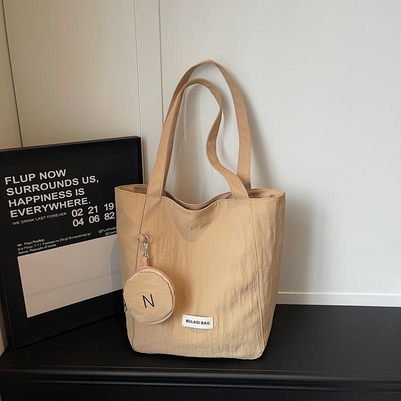Einfarbige Handtasche Damen Umhängetasche Pendler Unterarmtasche