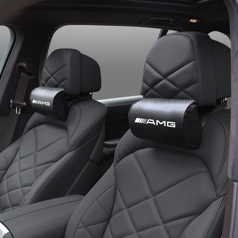 GLC GLB Car Seat Head Support Pillow Auto Headrest Accessories For Mercedes Benz AMG W206 W204 W205 W212 W213 W221 W222 W223 W2