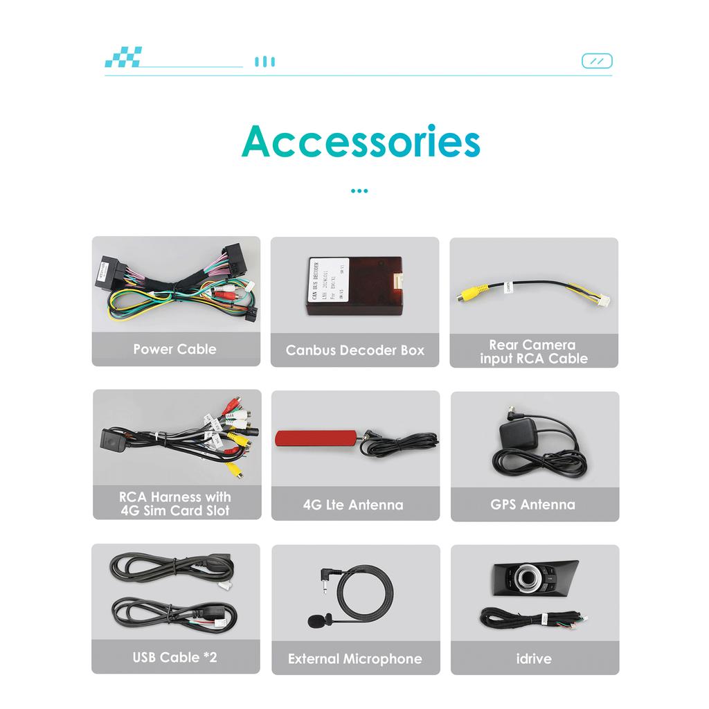 OSSURET 10.25 Inch Car Intelligent Systems 2 Din Wireless Carplay Android Auto for BMW 1 Series 06-12 E81 E82 E87 E88 Without Screen GPS Stereo RDS