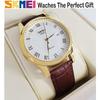 Watch Men's Business Arm Watch Men's Waterproof Brown Leather Belt Quartz Analog Stylish Classic Casual Simple Date Day of the Week Lightweight Men's