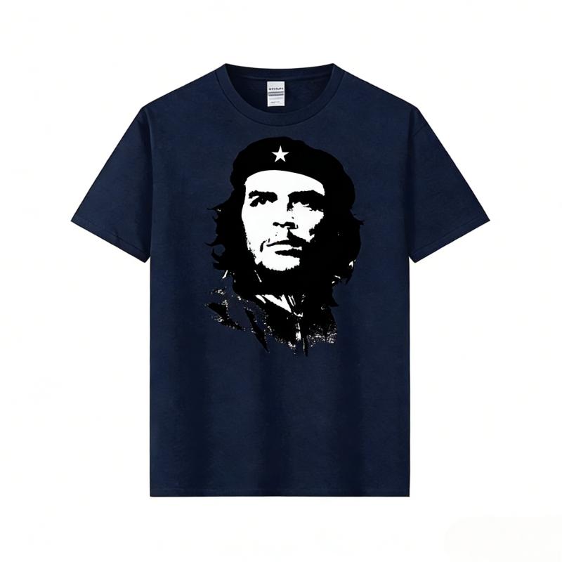 T-shirt Cotone di Alta Qualità Manica Corta Che Guevara Rivoluzione Stampata T-shirt Casual Girocollo T-shirt Maglietta