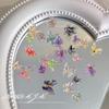 20Pcs Colorful 3D Resin Butterfly Nail Art Charms Accessories For Nails Decoration Design Supplies Material Beauty Tool