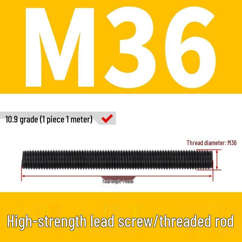 High-Strength Full Thread Screws and Rods: 8.8, 10.9, 12.9 Grade