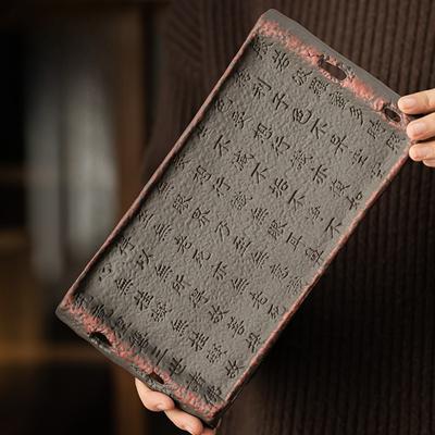 Handgemaakt Theeplateau met Rotsstructuur Droogbrouwen Chapan Grof Aardewerk Chinese Zenstijl voor Gongfu Thee Ceremonie Desktop Bord