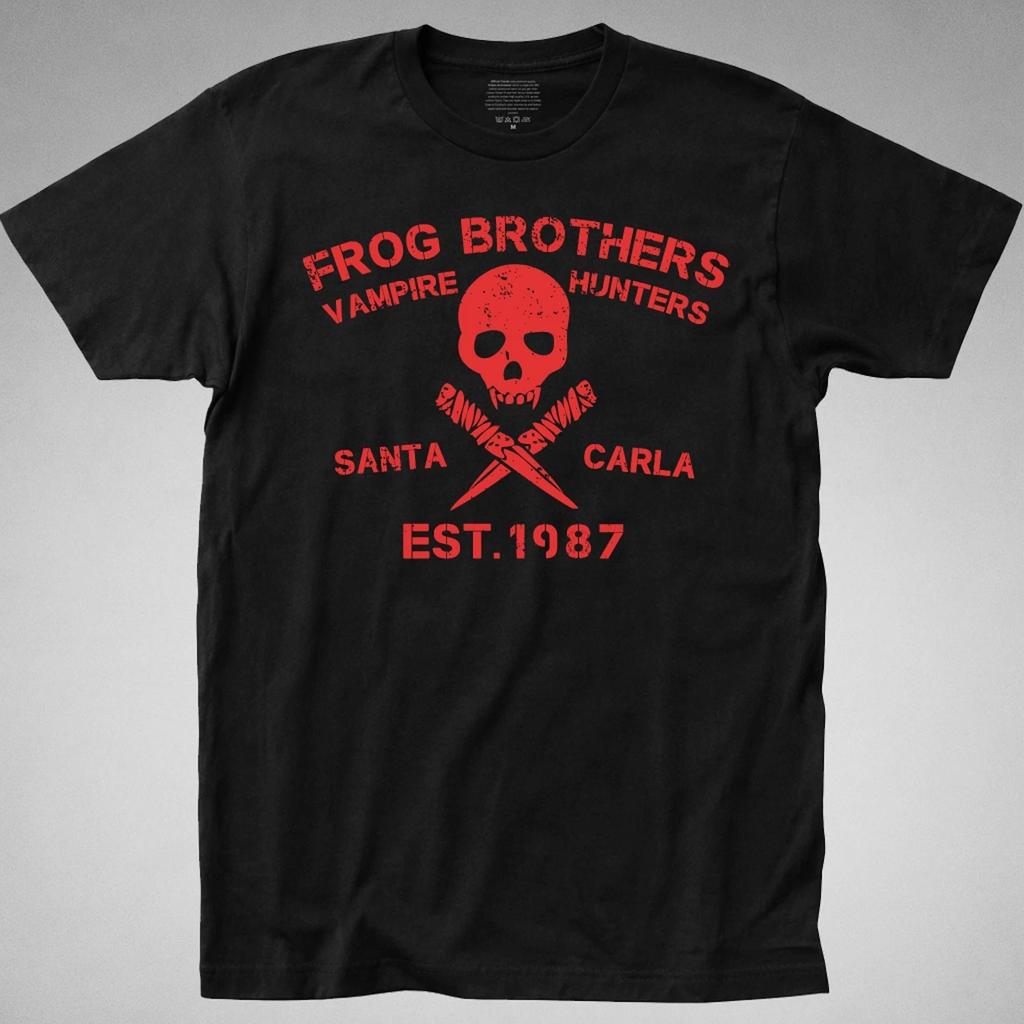 FROG BROTHERS T-SHIRT, lost boys bros vampire hunters, santa carla, killers, 80s