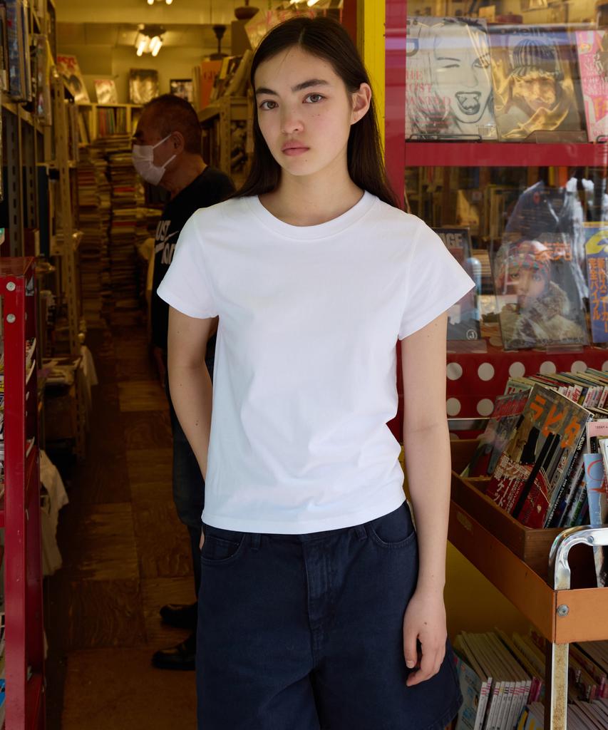 Leuba Plain Cotton T-Shirt - Off White
