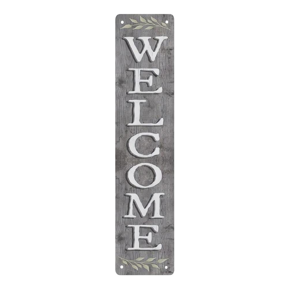 Retro WELCOME HOME Aluminum Sign Address Sign Funny Vintage Metal Sign For Garage Workshop Man Cave Club Bar Outdoor Wall  Decor