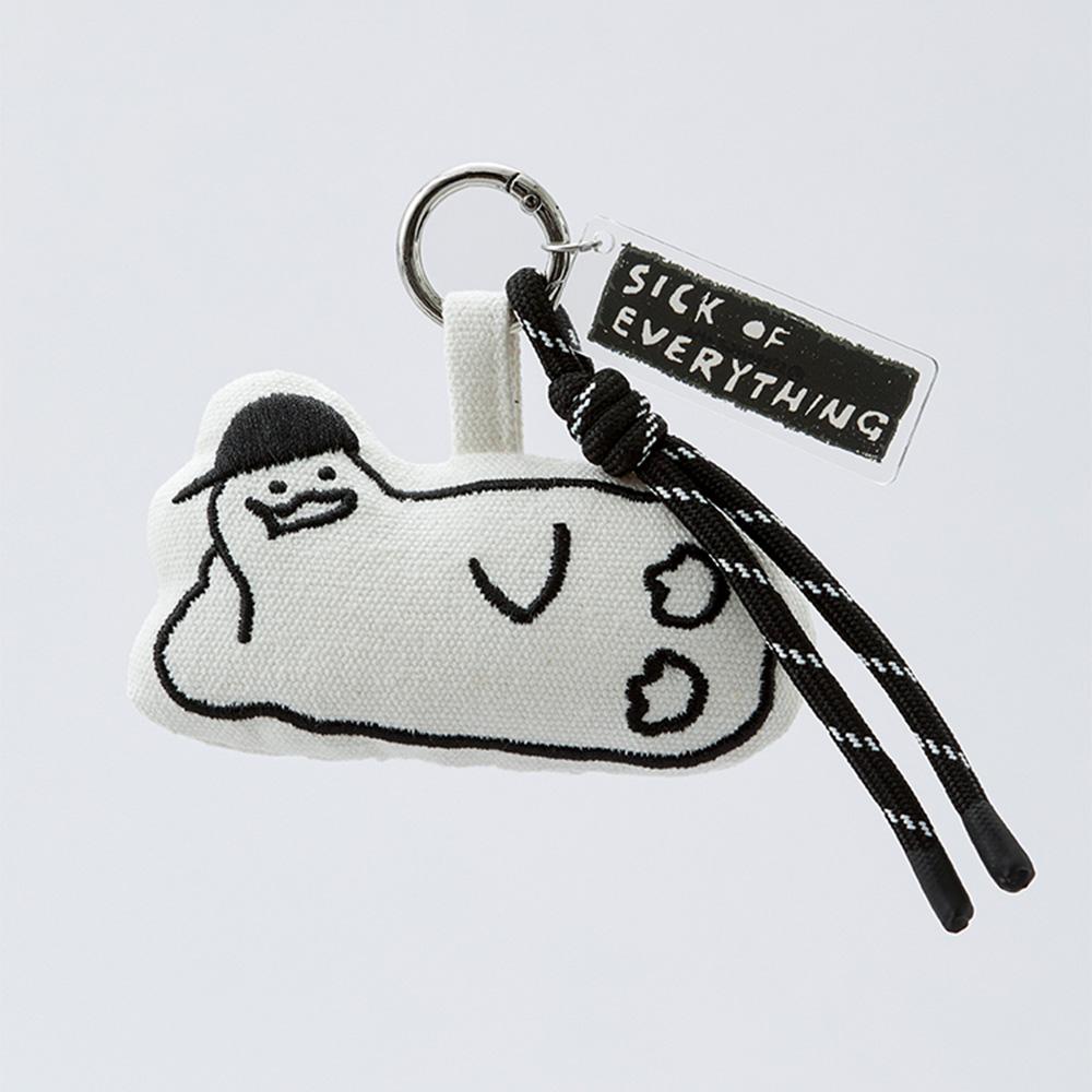 LINE FRIENDS Cebon Rama Buri Sketch Flat Plush Keychain