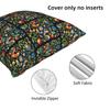 Polish Folk Roosters Square Pillowcase Cushion Cover Pillow Case Throw Pillow Cover for Home Bedroom Car
