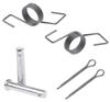 S.fields.inc Motorcycle Wide Foot Pegs Wide Foot Rest Left and Right Set Outside General Purpose (Silver)
