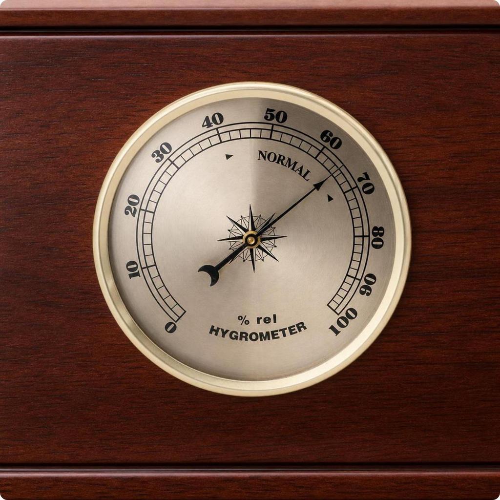 Analog Hygrometer Indoor with Metal Frame Accurate for Hobbyists