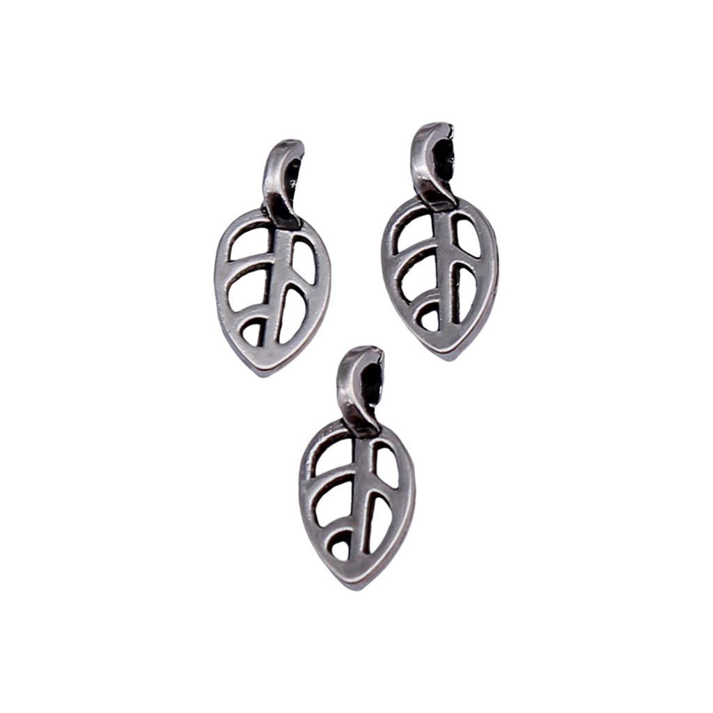 Filigree Leaf Charms Antique Alloy Pendants For Nature Inspired Jewelry