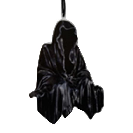 Halloween Ornament Lidské srdce Kořen stromu Černá kočka Socha ducha v čepici Ručně vyráběný akrylový přívěsek na stůl zahradní kancelář