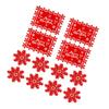 Set of 12 Christmas Felt Placemats Heat Resistant Table Mats for Holiday Dining Kitchen Food Bowl Mats Pads for Home