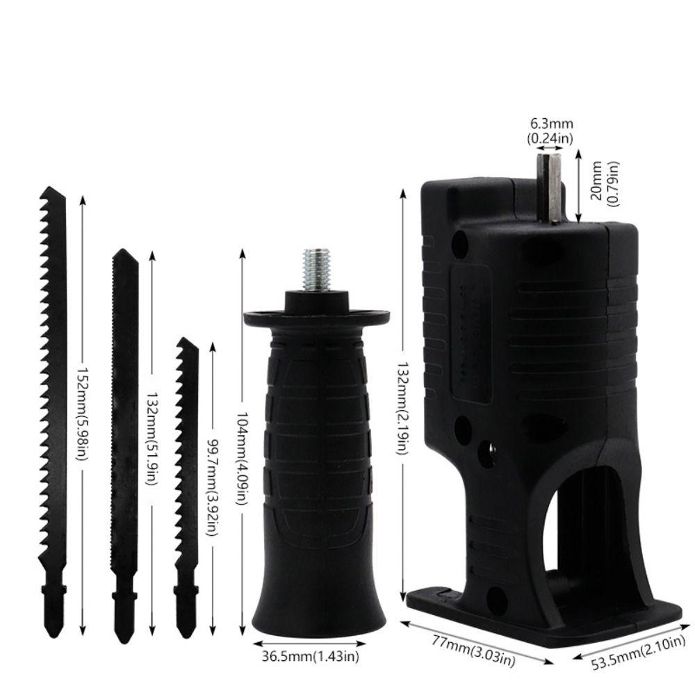 5 Pcs/Set Handhold Reciprocating Saw Adapter Reciprocating Saw Adapter Accessory  Carpenters