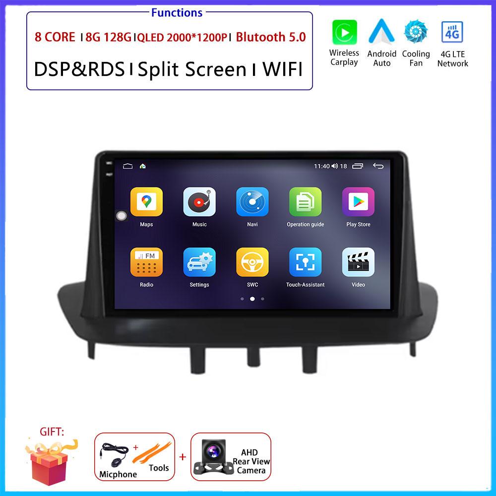 Android OS For Renault Megane 3 Fluence Samsung SM3 2008 - 2014 Car Radio Stereo Multimedia Video GPS Navigation Player BT 5.0