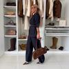 Autumn 2025 Versatile Relaxed Fit Wide-Leg Denim Pants