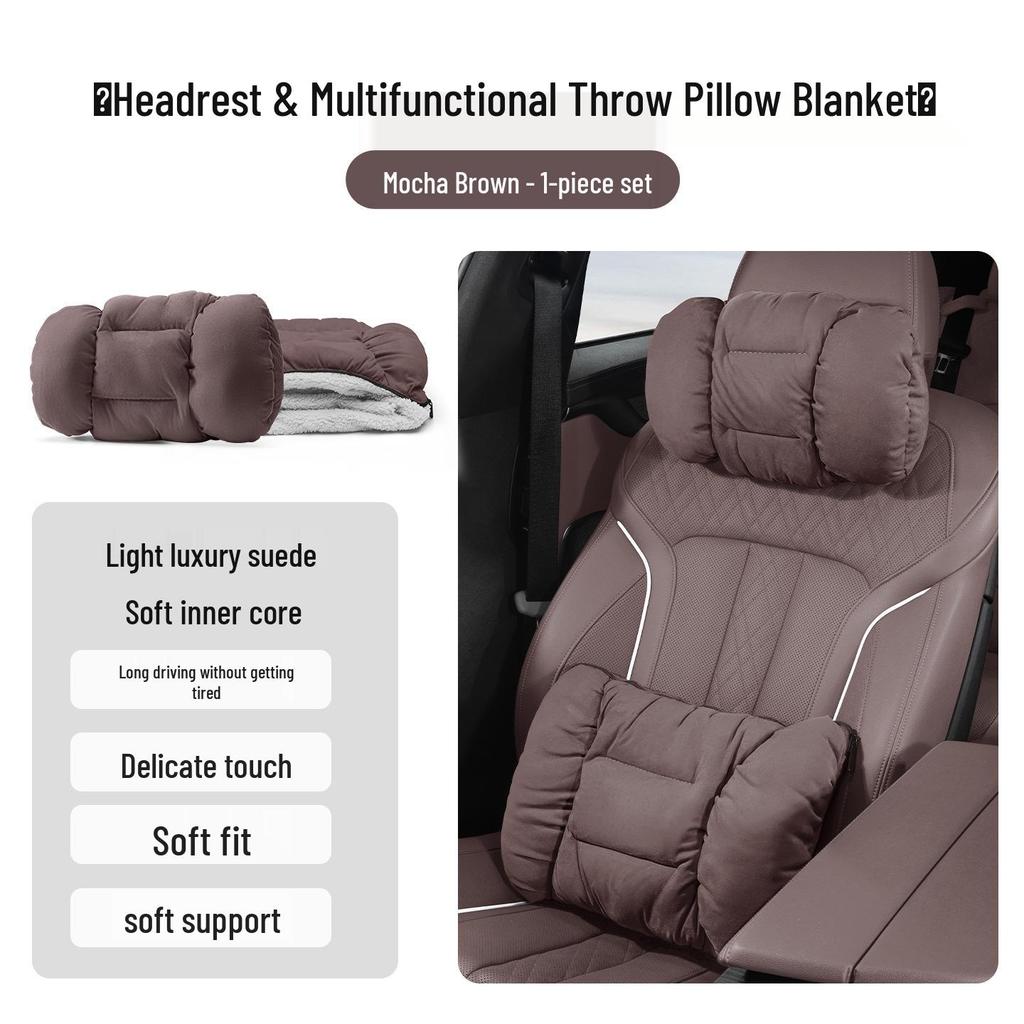 Honda Accessories: Flannel Headrests, Lumbar Supports, Neck Pillows for CRV, Fit, 11th Gen Civic, and Accord.