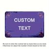 Custom Vintage Lavender Purple Aluminum Sign 20x30cm Waterproof Orange Floral Wall Plaque Home Decor