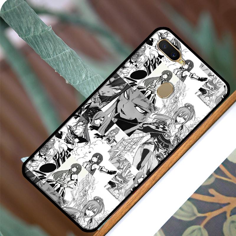Эрза Скарлет Fairy Tail аниме чехол для OPPO A52 A72 A54 A74 A94 A1K A15 A83 A91 A5 A9 A31 A53 A53S A3S A5S чехол для телефона OPPO A1K