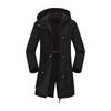 Womens Softshell Jacket With Hood Windproof Rain Resistant Outdoor Coat Long Sleeve Loose Fit Hiking Commuting Fall Winter