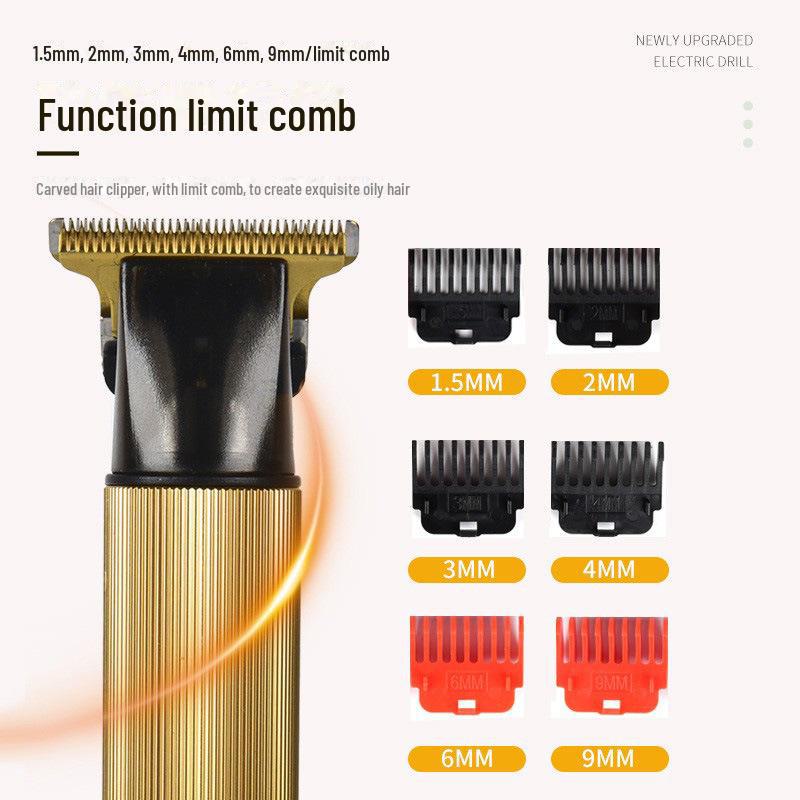 Detachable Electric Hair Clipper & Styling Set with T9 Carving Scissors.