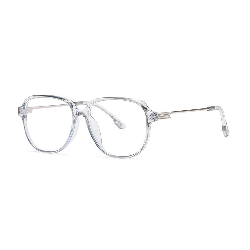 Fashion Style Glasses Frame High Quality Korean Style Men'S Glasses Rivets Decoration Blue Light Blocking Women Glass