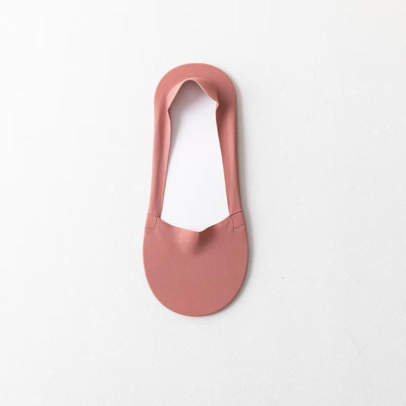Ice Boat Socks Women'S Summer Thin Non-Slip Can'T Take Off The Heel Cotton-Soled Sweat-Absorbing High Heel Socks Pumps Single Shoes Invisible Socks