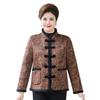 Plus Size Winter Velvet Warm Cotton Jacket for Middle-Aged and Elderly Women