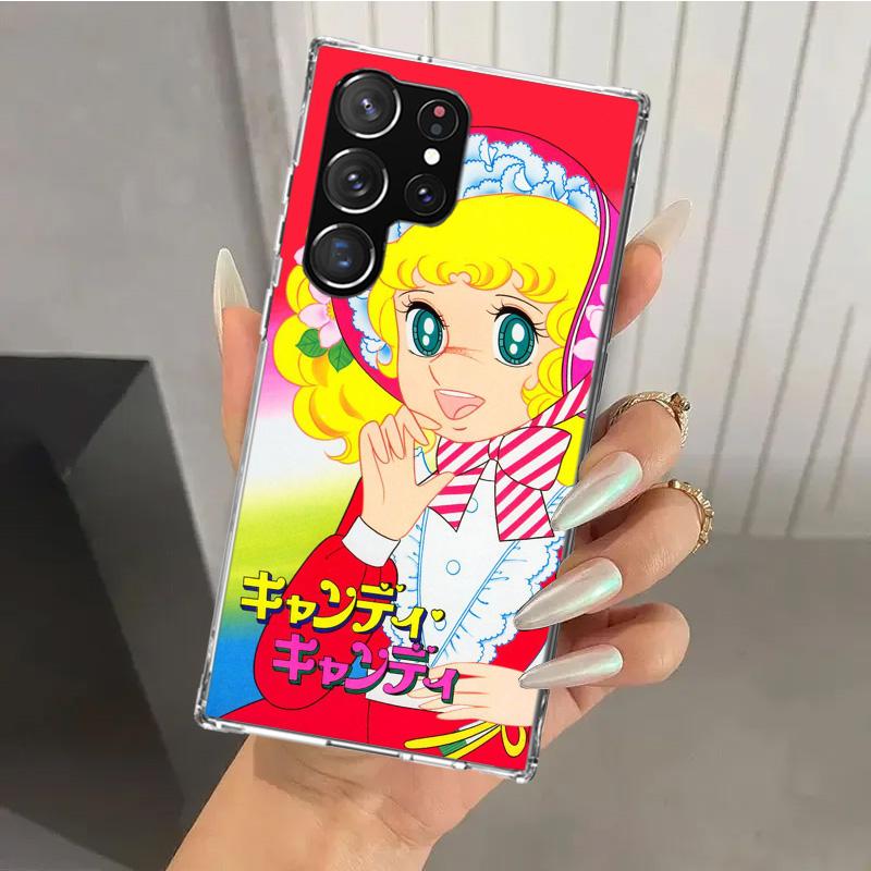 Anime Candy Phone Case for Samsung Galaxy S26 S24 S23 Ultra S25 Edge S22 S21 Plus S20 FE + Soft Print Shell Funda Galaxy S25 S24