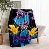 Custom Name Huggy Wuggy Theme Printed Blanket - Perfect for Couch, Bed, Travel & Outdoor Use | Machine Washable, Cozy & Durable.