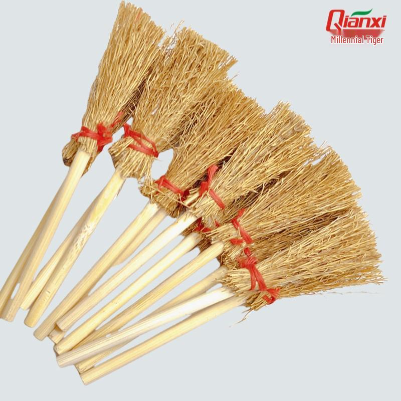 Handmade Mini Broom Halloween Party Decoration for Dollhouse Scenes
