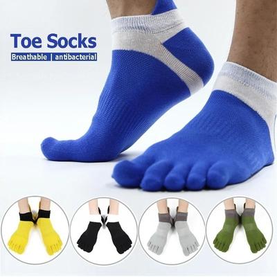 New 1 Pair Socks Sports Mens 5 Toe Socks Cotton Breathable Finger Sports Socks Hot Selling