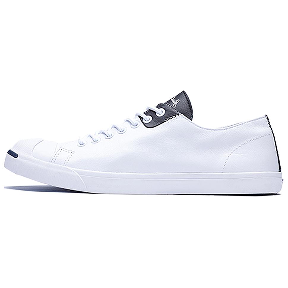 Converse Jack Purcell Lp Classic Comfortable Low Top Canvas Shoes Unisex Sneakers White Black 160206C
