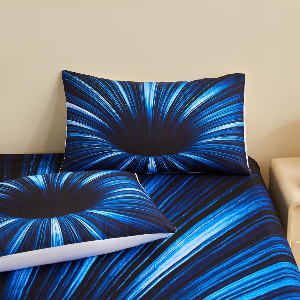 2025 Exclusive 5D Black Hole Digital Print Fitted Sheet & Pillowcase Set