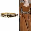 Animal Print Belt Trendsetting Leopards Wide Waistband Daily Use Waist Belt for Everyday Wear