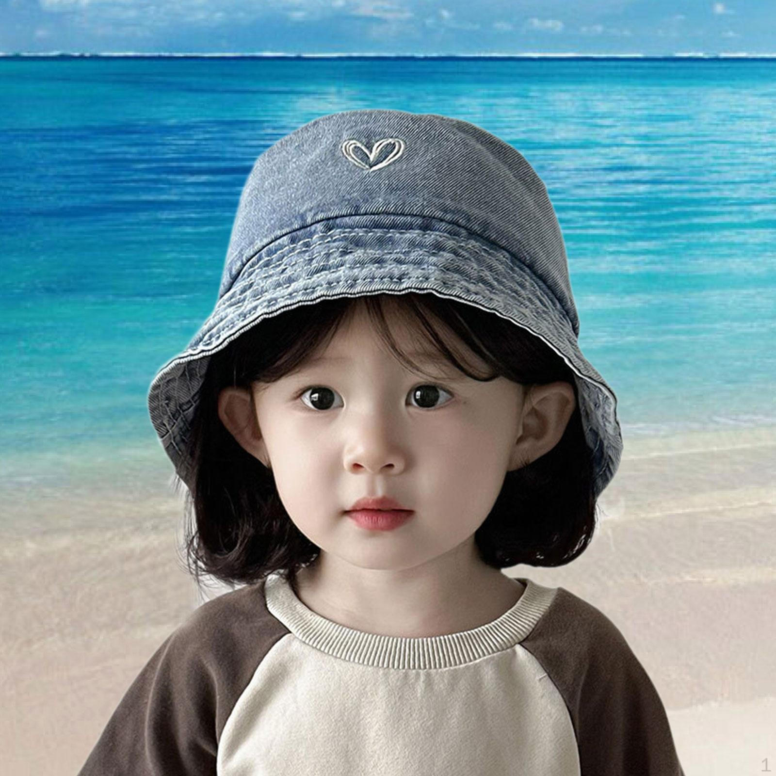 

Children Cute Sun Hat Walled for Outdoor Spring Summer чорний