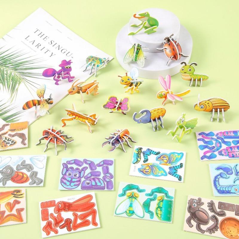 30Pcs Foam Puzzles for Kids Montessori Educational DIY 3D Jigsaw Puzzles Toys Assorted Themes Art Crafts Decoration for Children